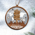 4D Travel Shaker Ornament, Christmas Gift for Traveler CF743 - 19Gifts