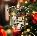 Baby 1st Christmas Ornament, Personalized Baby's First Christmas Ornament, Custom New Baby Gift CF64 - 19Gifts