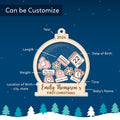 Baby's First Christmas Ornament 2024, Custom 4D Shake Babies Ornament CF17 - 19Gifts