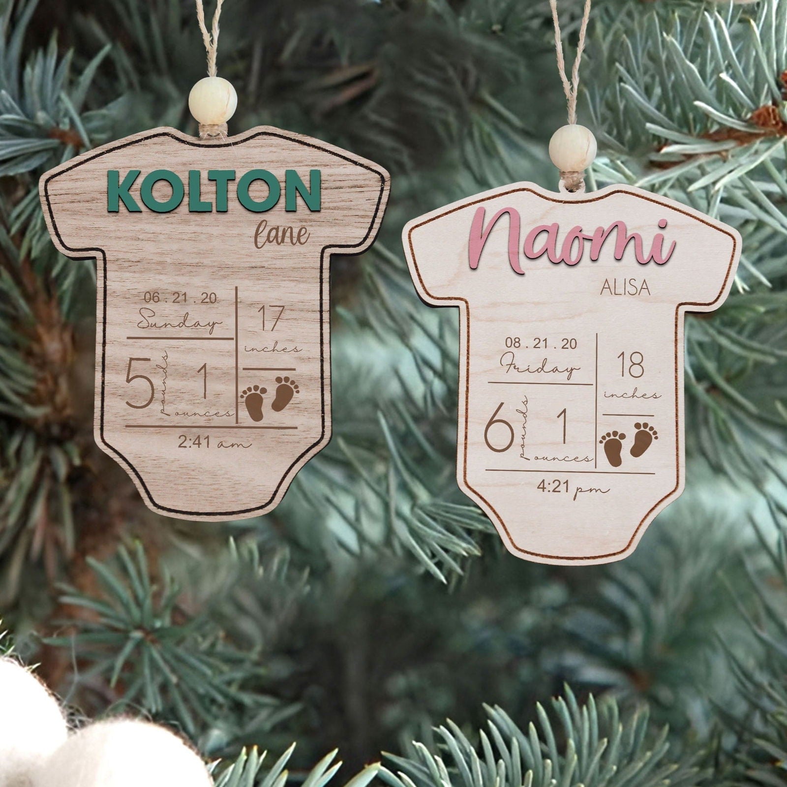 Baby's First Christmas Ornament 2024, Newborn, New Baby Gift CF05 - 19Gifts