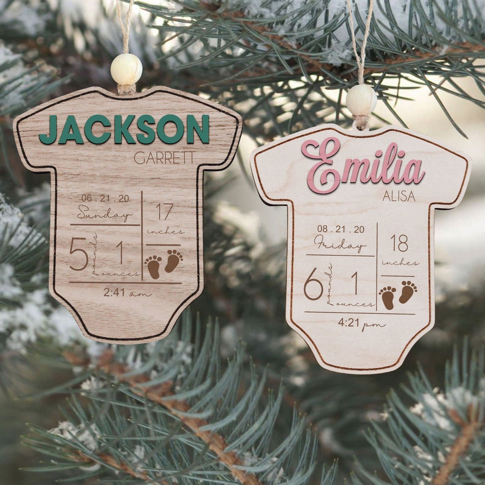 Baby's First Christmas Ornament 2024, Newborn, New Baby Gift CF05 - 19Gifts