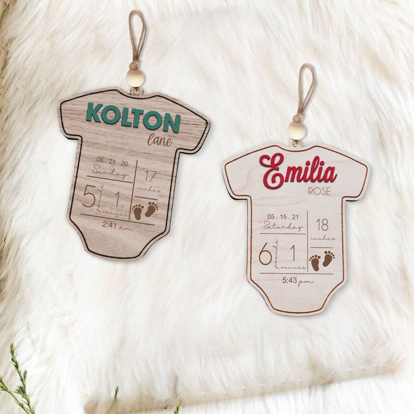 Baby's First Christmas Ornament 2024, Newborn, New Baby Gift CF05 - 19Gifts