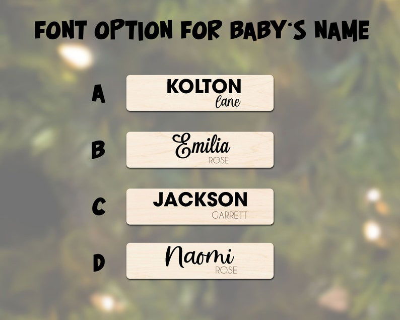 Baby's First Christmas Ornament 2024, Newborn, New Baby Gift CF05 - 19Gifts