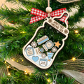 Baby's First Christmas Shaker Ornament 2024, Personalized Baby's 1st Christmas Ornament CF257 - 19Gifts