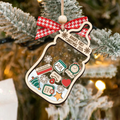 Baby's First Christmas Shaker Ornament 2024, Personalized Baby's 1st Christmas Ornament CF257 - 19Gifts