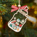 Baby's First Christmas Shaker Ornament 2024, Personalized Baby's 1st Christmas Ornament CF257 - 19Gifts