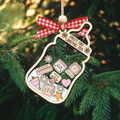 Baby's First Christmas Shaker Ornament 2024, Personalized Baby's 1st Christmas Ornament CF257 - 19Gifts