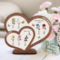 Birth Flower Sign Gifts For Mom, Personalized 