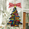 Book Tree Ornament, Book Lover Gift, Book Tree Suncatcher Ornament, CF683 - 19Gifts