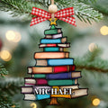 Book Tree Ornament, Book Lover Gift, Book Tree Suncatcher Ornament, CF683 - 19Gifts
