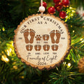 Christmas Family Ornament, Personalized Wooden Ornament, CF812 - 19Gifts