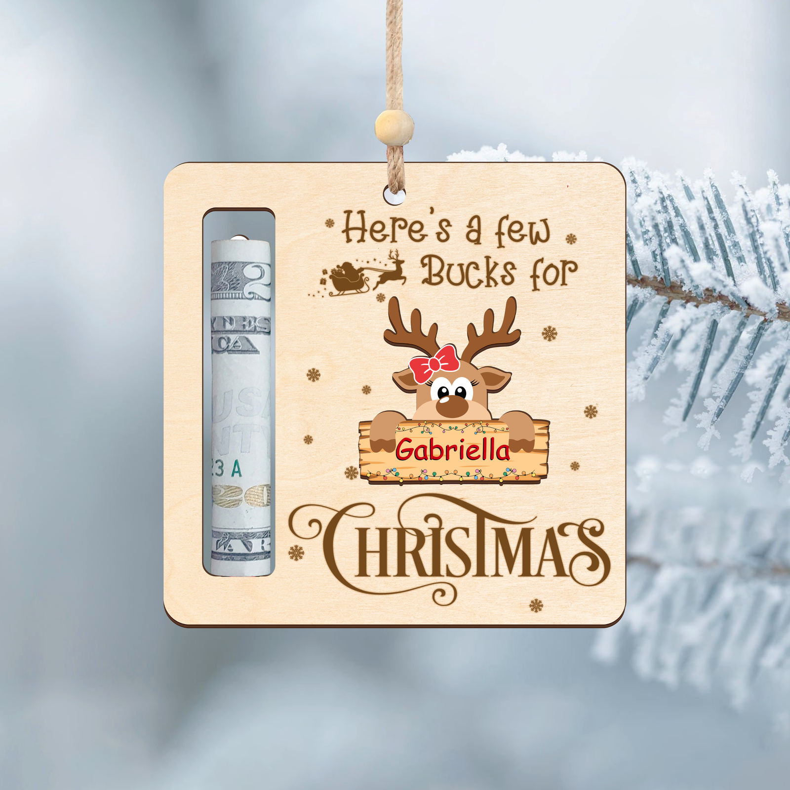 Christmas Reindeer Money Holders Gift, Christmas Money Holders for Cash MH38 - 19Gifts