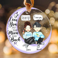 Couple I Love You To The Moon And Back - Personalized Acrylic Ornament AV08-7 - 19Gifts