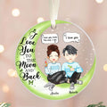 Couple I Love You To The Moon And Back - Personalized Acrylic Ornament AV08-7 - 19Gifts