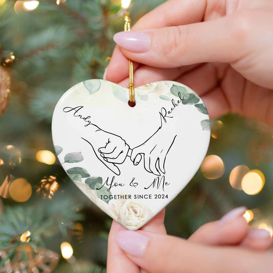 Couple Ornament First Christmas, Married Ornament Gift, Wedding Gift CY03-26 - 19Gifts