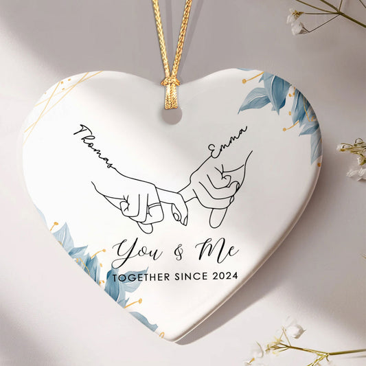 Couple Ornament First Christmas, Married Ornament Gift, Wedding Gift CY03-26 - 19Gifts