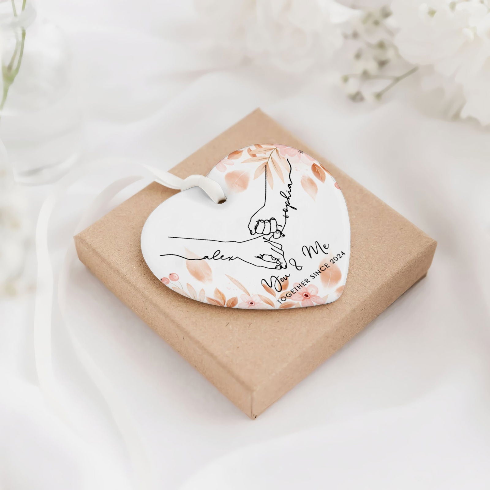 Couple Ornament First Christmas, Married Ornament Gift, Wedding Gift CY03-26 - 19Gifts