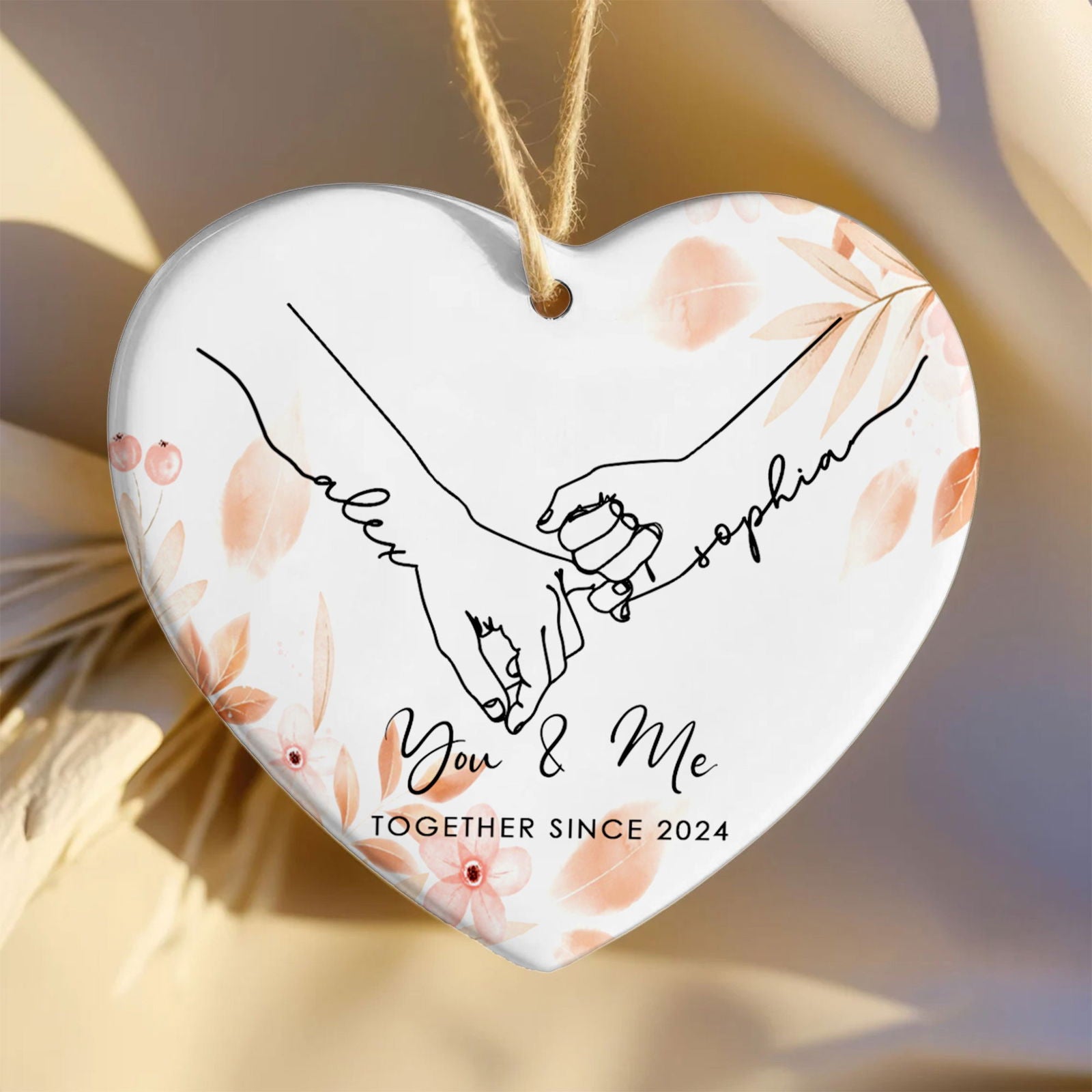 Couple Ornament First Christmas, Married Ornament Gift, Wedding Gift CY03-26 - 19Gifts