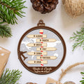 Couple Traveling Destination Ornament, Two Layer Wooden Traveling Wishlist Ornament, CF746 - 19Gifts