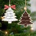 Custom 3D Christmas Tree Ornament, Family Names Ornament, Christmas Gift Tag CF168 - 19Gifts