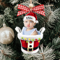 Custom Baby Face Photo Ornament, Baby's First Christmas Gift Ornament CF647 - 19Gifts