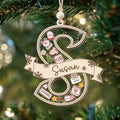 Custom Babys first Christmas ornament 2024, personalized baby gifts for girl, baby ornament shaker CF373 - 19Gifts