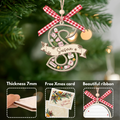 Custom Babys first Christmas ornament 2024, personalized baby gifts for girl, baby ornament shaker CF373 - 19Gifts