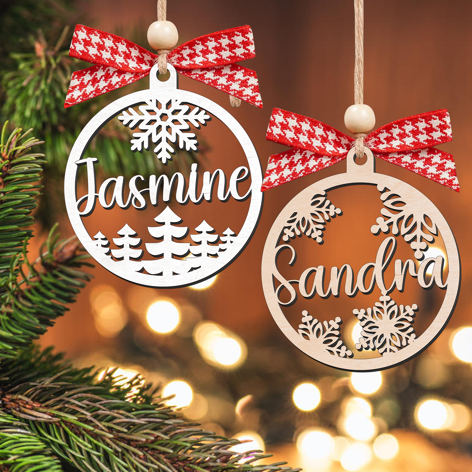 Custom Christmas Name Tag, Personalized Christmas Hanging Stocking Name Tag KT36 - 19Gifts