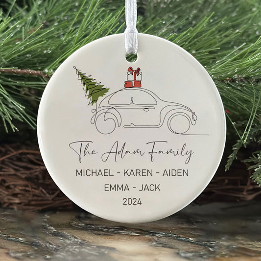 Custom Family Christmas Ornament, Personalised Family Christmas Keepsake CX03 - 19Gifts