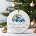 Custom Family Christmas Ornament, Personalised Family Christmas Keepsake CX03 - 19Gifts