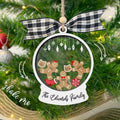 Custom Family Christmas Ornament With Pets, Personalized Gingerbread Family Ornament 2024, CF04 - 19Gifts