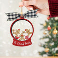 Custom Family Christmas Ornament With Pets, Personalized Gingerbread Family Ornament 2024, CF04 - 19Gifts