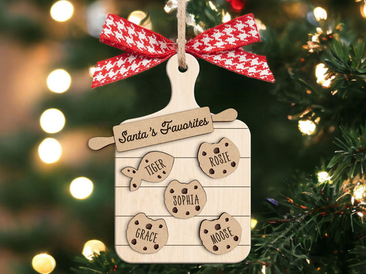 Custom Family Cookie Ornament, Gifts for Grandma Ornament, Baking Ornament, Kitchen Ornament CF133 - 19Gifts