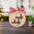 Custom Family Crossword Ornament, 2-Layered Crossword Ornament CF250 - 19Gifts