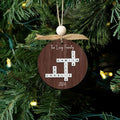 Custom Family Crossword Ornament, 2-Layered Crossword Ornament CF250 - 19Gifts