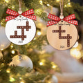 Custom Family Crossword Ornament, 2-Layered Crossword Ornament CF250 - 19Gifts