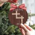 Custom Family Crossword Ornament, 2-Layered Crossword Ornament CF250 - 19Gifts