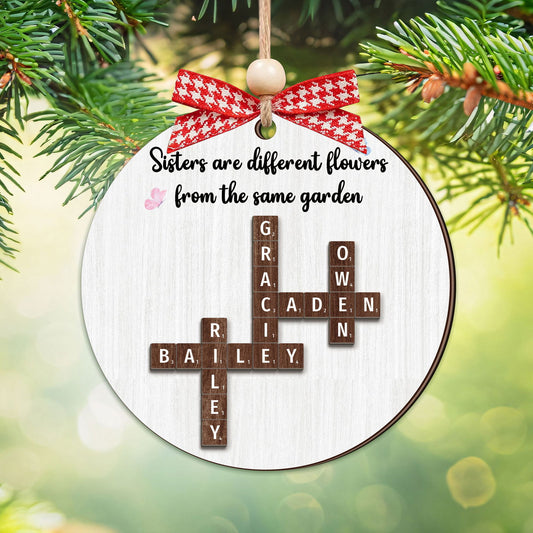 Custom Family Crossword Ornament CF704 - 19Gifts