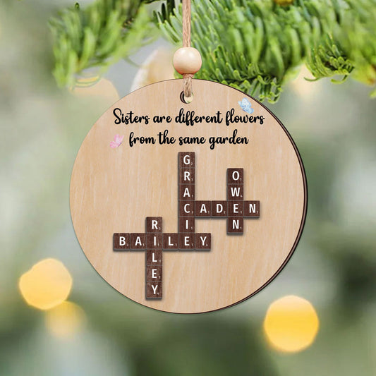 Custom Family Crossword Ornament CF704 - 19Gifts