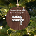Custom Family Crossword Ornament CF704 - 19Gifts