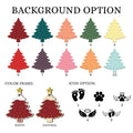 Custom Family Names Christmas Tree Decorations, Family Wooden Ornaments CF207 - 19Gifts