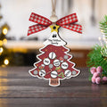 Custom Family Names Christmas Tree Decorations, Family Wooden Ornaments CF207 - 19Gifts