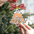 Custom Family Names Christmas Tree Decorations, Family Wooden Ornaments CF207 - 19Gifts