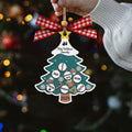 Custom Family Names Christmas Tree Decorations, Family Wooden Ornaments CF207 - 19Gifts