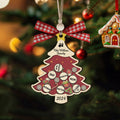 Custom Family Names Christmas Tree Decorations, Family Wooden Ornaments CF207 - 19Gifts