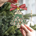 Custom Family Names Christmas Tree Decorations, Family Wooden Ornaments CF207 - 19Gifts