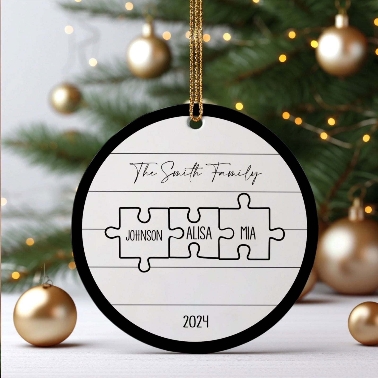 Custom Family Ornament, First Christmas Family Ornament CX01-28 - 19Gifts