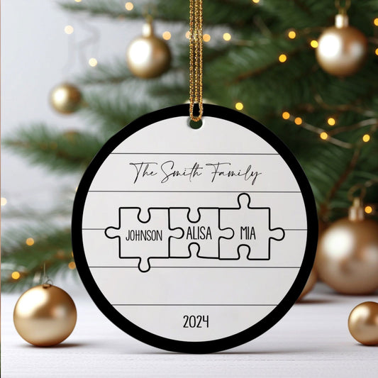 Custom Family Ornament, First Christmas Family Ornament CX01-28 - 19Gifts