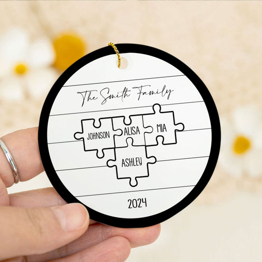 Custom Family Ornament, First Christmas Family Ornament CX01-28 - 19Gifts