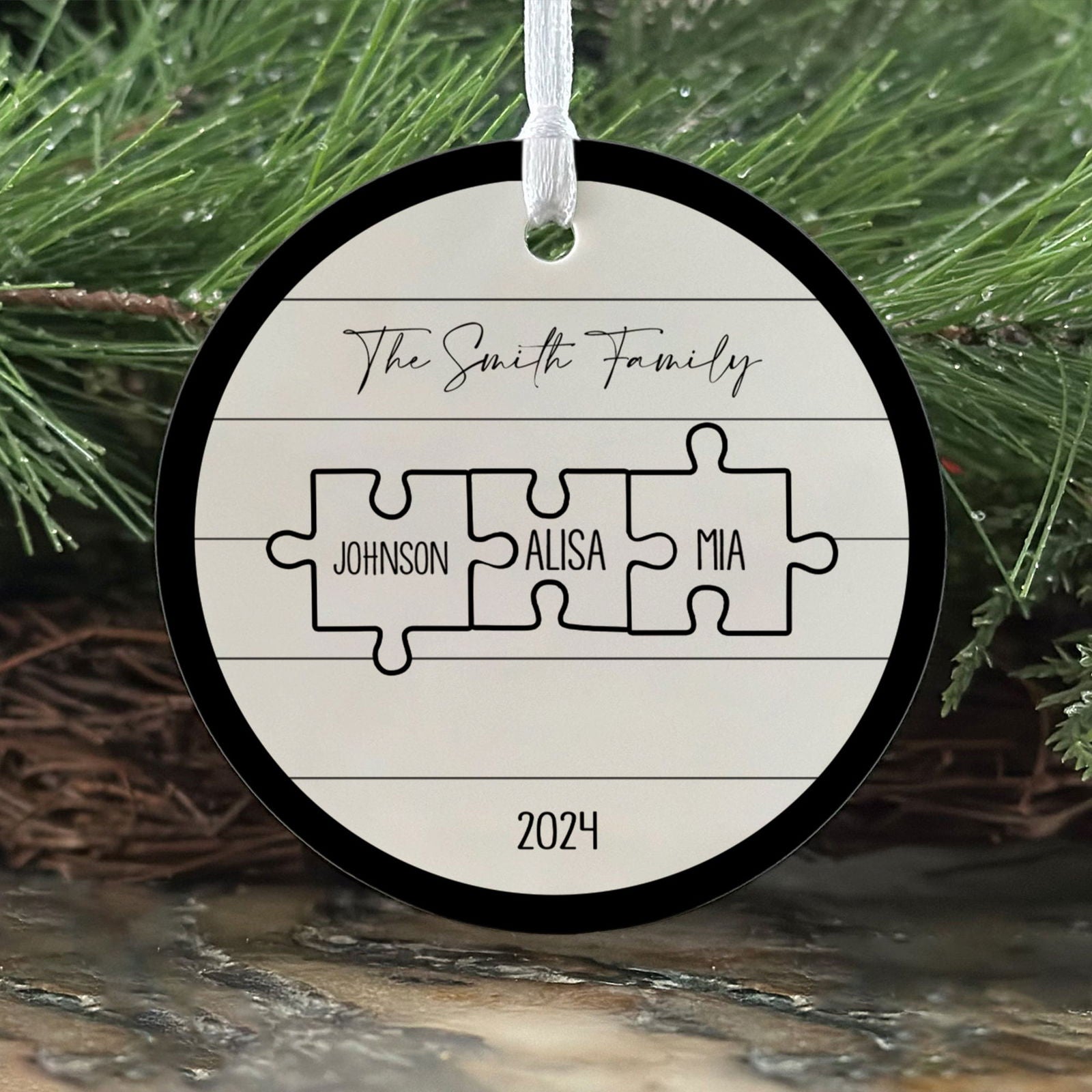 Custom Family Ornament, First Christmas Family Ornament CX01-28 - 19Gifts